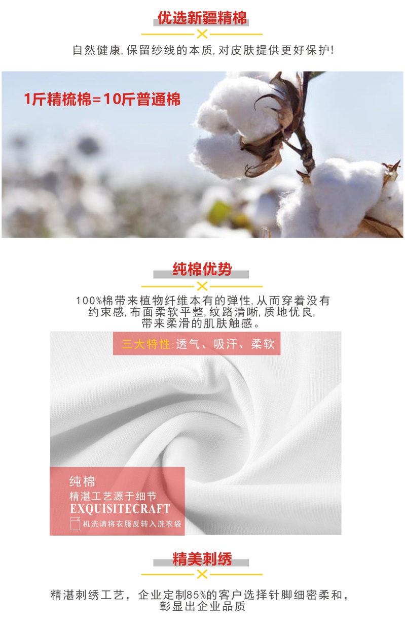 短袖T恤印字印图印logo精梳棉(图6) 短袖T恤印字印图印logo精梳棉(图6)